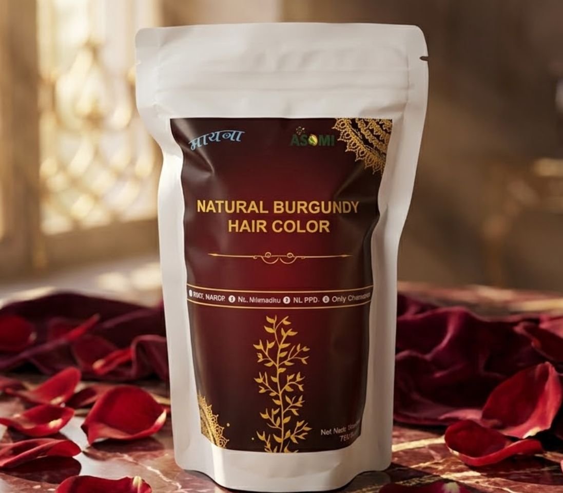 Natural Hair Colour (Burgundy)